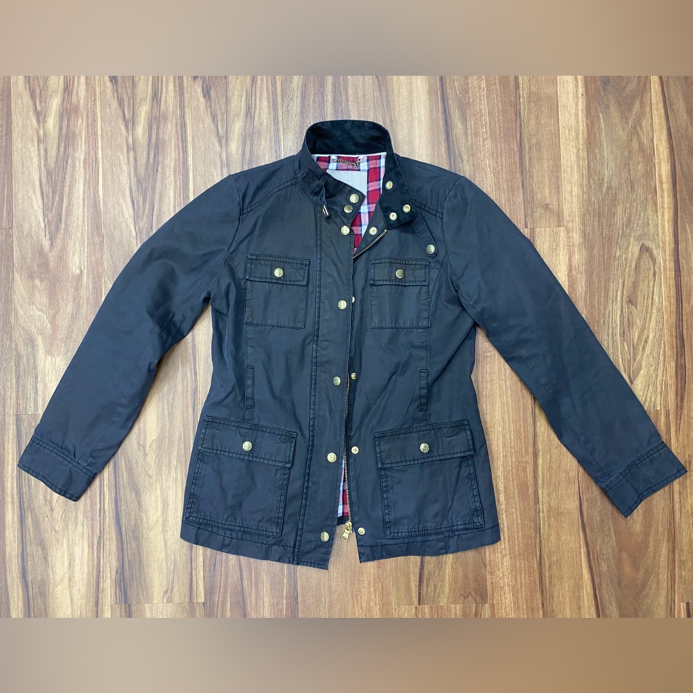 Banana Republic women’s military jacket charcoal gray size small